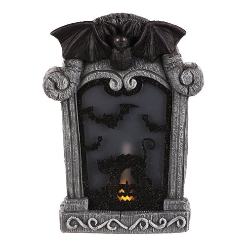 Náhrobek z magnesia - Halloween, LED osvětlení