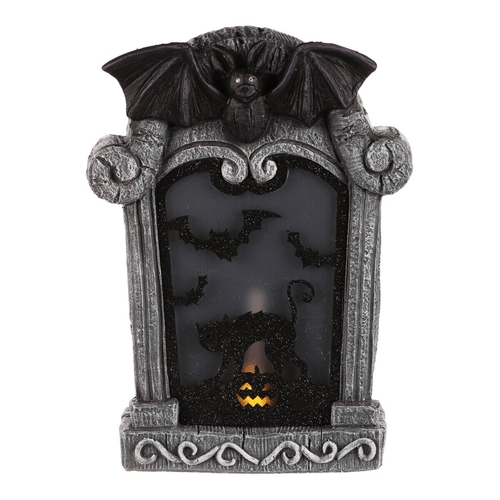 Náhrobek z magnesia - Halloween, LED osvětlení