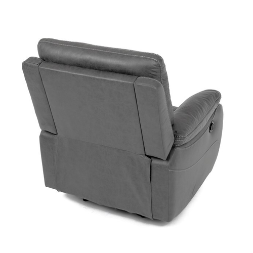 Polohovací křeslo, elektrické zabudované ovládání, šedá, látka vintage, TV-4094 GREY3