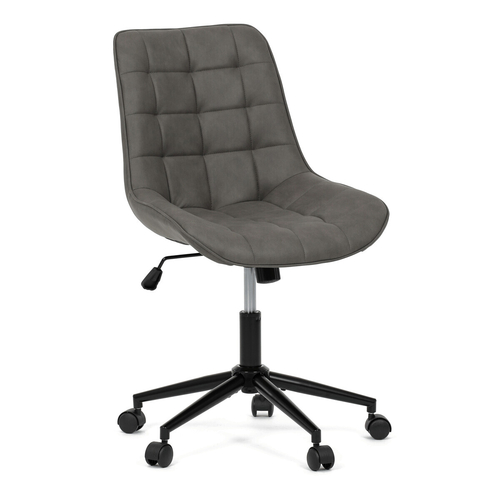 Pracovní židle, výškově nastavitelná, šedá látka, KA-V3120 GREY3