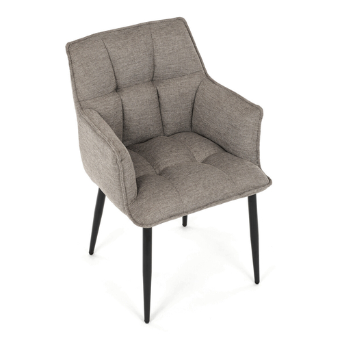 Jídelní židle, béžová, látka, DCH-J2139 LAN2