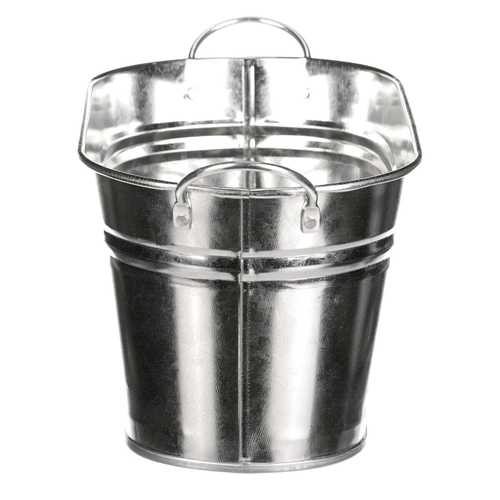 Obal na květiny - truhlík, zinkový, barva stříbrná