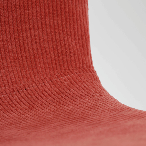 Jídelní židle, červená, manšestrová látka, DCL-964 RED2