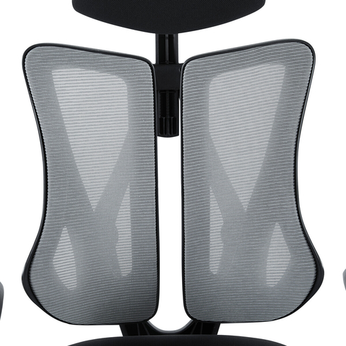 Kancelářská židle, synchronní mechanismus, šedá síťovina, KA-H3245 GREY