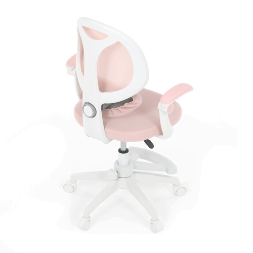 Dětská židle, výškově nastavitelná, růžová síťovina, KA-W8008 PINK