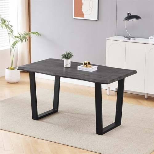 Jídelní stůl 140x80cm, mdf, šedý dub, HT-F4214 GREY