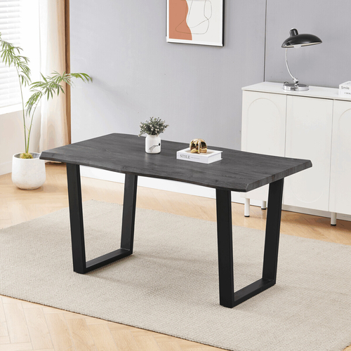 Jídelní stůl 140x80cm, mdf, šedý dub, HT-F4214 GREY
