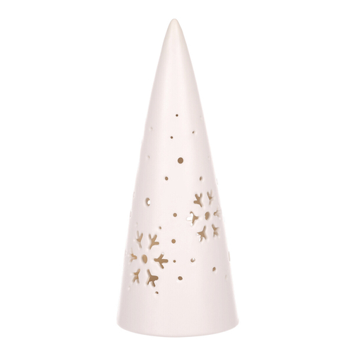 Kužel porcelánový - LED osvětl., barva bílá