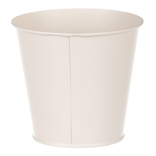 Obal kovový - motiv kvetoucího máku, krémový