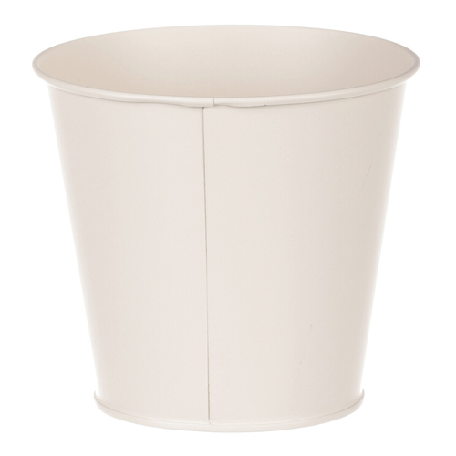 Obal kovový - motiv kvetoucího máku, krémový