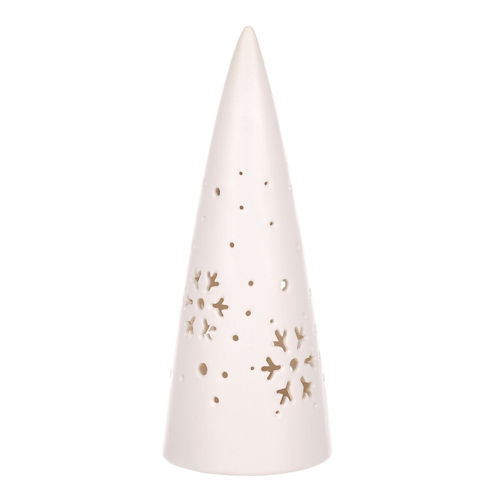 Kužel porcelánový - LED osvětl., barva bílá