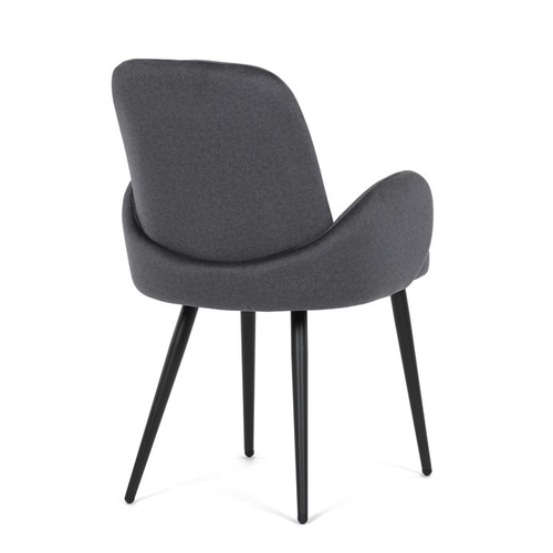 Jídelní židle, šedá, sametová látka, DCL-X7129 GREY2