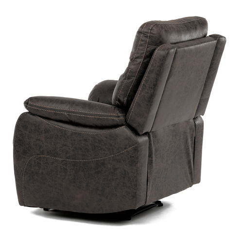 Polohovací křeslo, hnědá, látka vintage, TV-4092 COF3