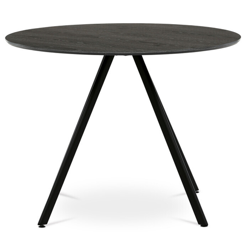 Kulatý jídelní stůl 100x100cm, lamino, šedý dub, HT-R5010 GREY