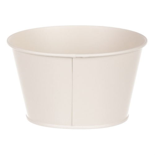 Obal kovový - motiv včelky, barva krémová