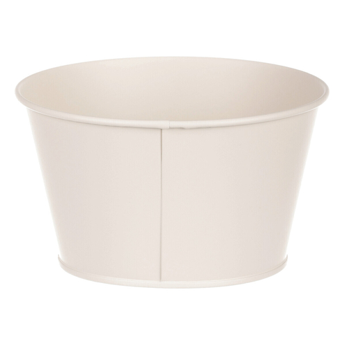 Obal kovový - motiv včelky, barva krémová