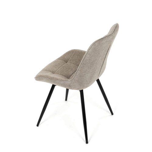 Jídelní židle otočná 180°, hnědá, látka, HC-T1130 CAP2
