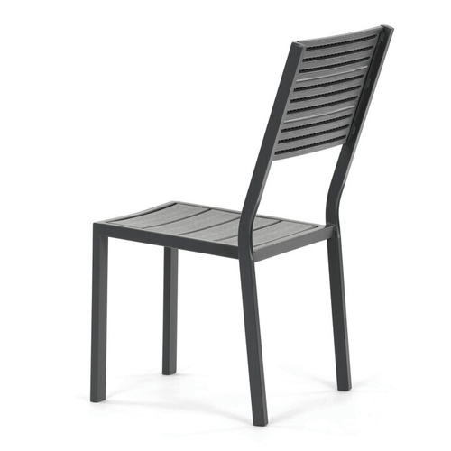 Zahradní sestava 156x78x74cm, polywood, šedá, AZS-B1656 GREY