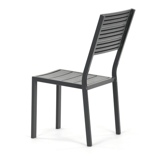 Zahradní sestava 156x78x74cm, polywood, šedá, AZS-B1656 GREY