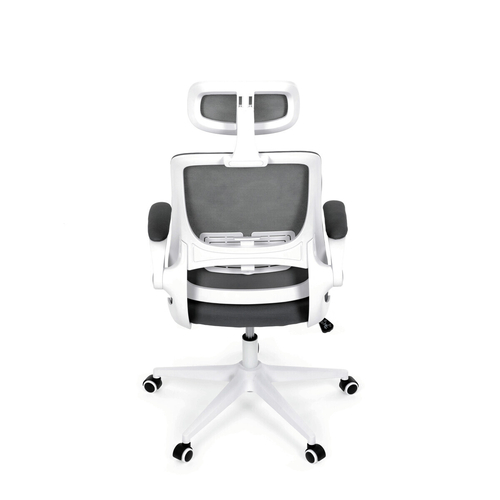 Kancelářská židle, houpací mechanismus, šedá síťovina, KA-Q843 GREY