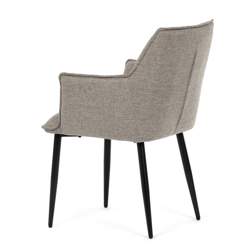Jídelní židle, béžová, látka, DCH-J2139 LAN2