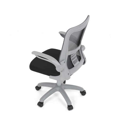 Dětská židle, výškově nastavitelná, šedá síťovina, KA-K2008 GREY