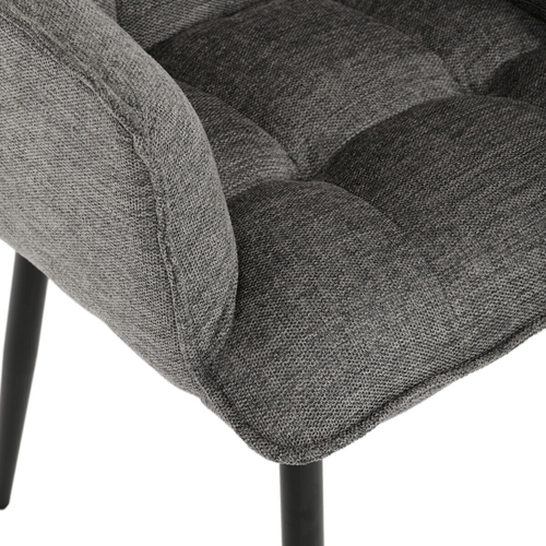 Jídelní židle, šedá, látka, DCH-J2139 GREY2
