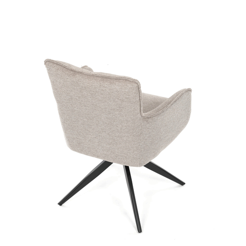 Jídelní židle, béžová, látka, DCH-P3170 LAN2