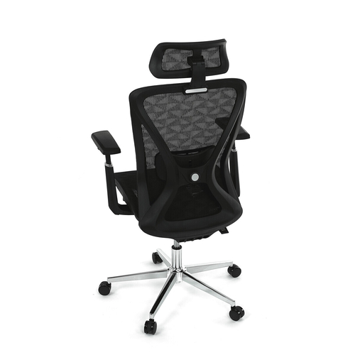 Kancelářská židle, synchronní mechanismus, černá síťovina, KA-S258 BK