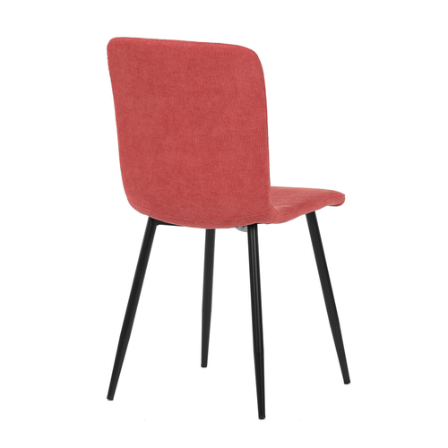 Jídelní židle, červená, manšestrová látka, DCL-964 RED2