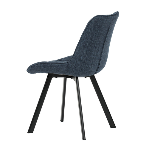 Jídelní židle, modrá, látka, HC-465 BLUE2