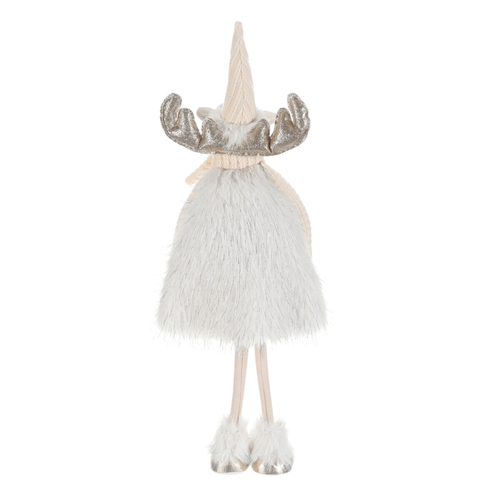 Sob - látková dekorace, stojící, vel. L, krémovo-bílý