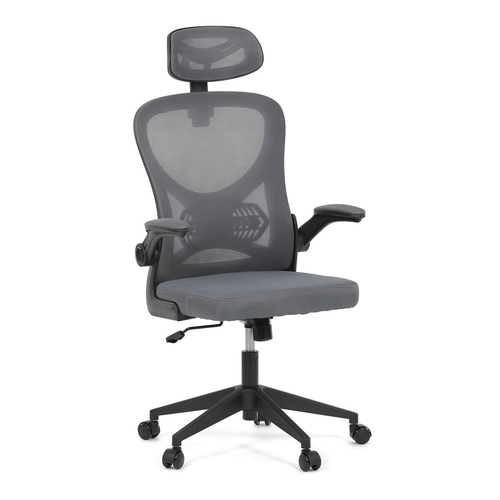 Kancelářská židle, houpací mechanismus, šedá, KA-K2021 GREY