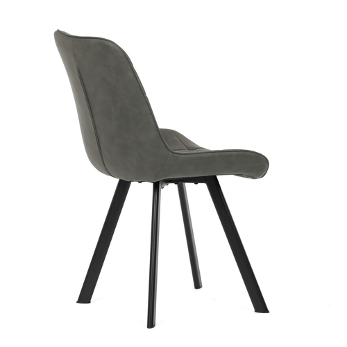 Jídelní židle, šedá, látka vintage, HC-V3066 GREY3