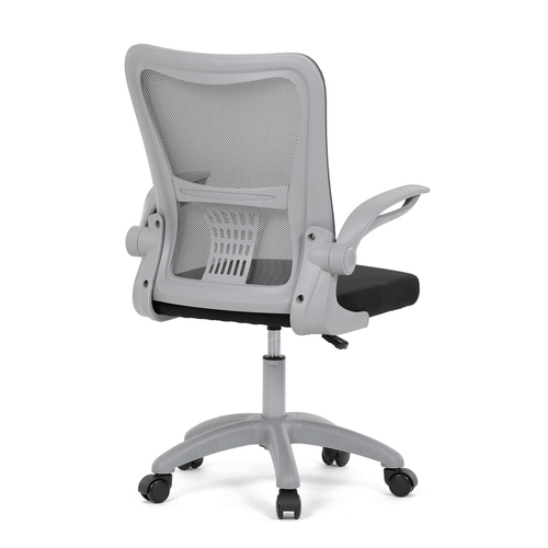 Dětská židle, výškově nastavitelná, šedá síťovina, KA-K2008 GREY
