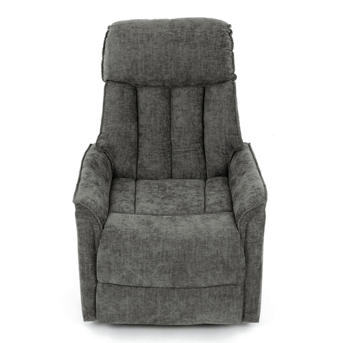 Polohovací křeslo, elektrické kabelové ovládání, šedá, látka, TV-H9727 GREY2