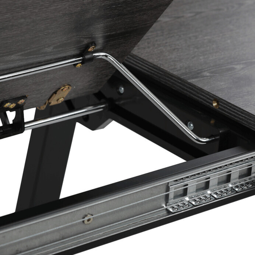 Jídelní stůl rozkládací 160-240x90 cm, lamino, šedý dub, HT-R5624 GREY