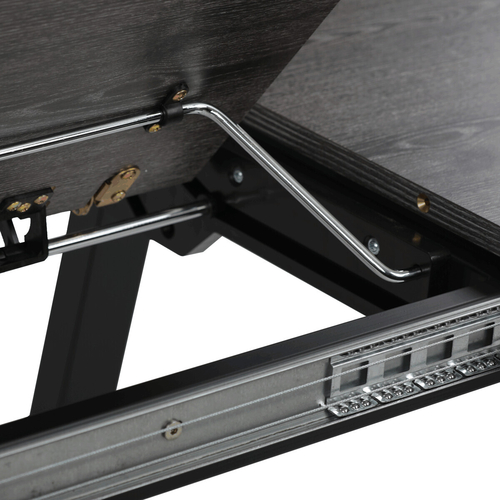 Jídelní stůl rozkládací 160-240x90 cm, lamino, šedý dub, HT-R5624 GREY