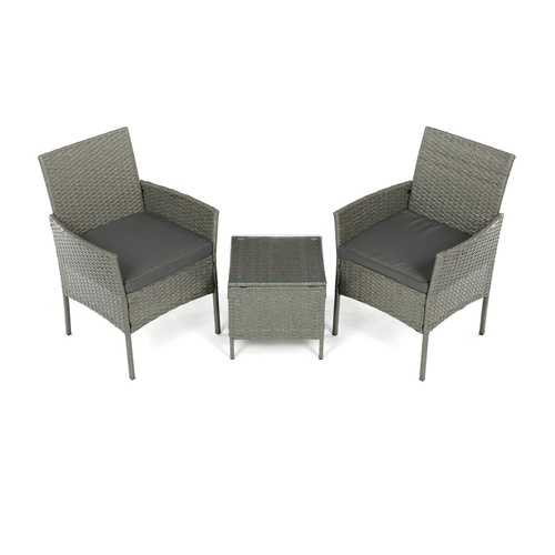 Zahradní set 1+2, polyratan, šedá, AZS-A1102 GREY