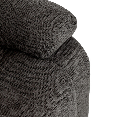 Polohovací křeslo, šedá, látka, TV-4086 GREY2