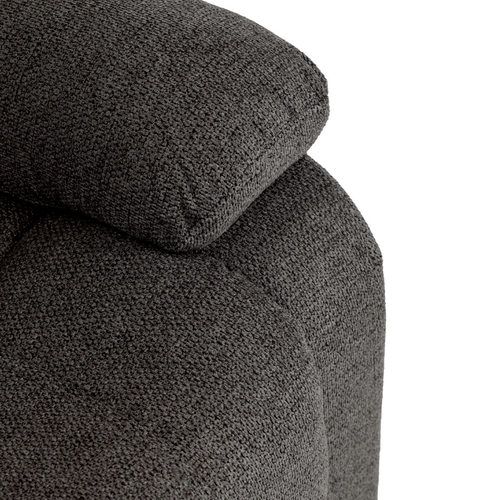 Polohovací křeslo, šedá, látka, TV-4086 GREY2