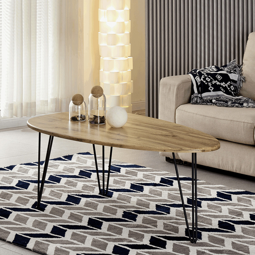 Konferenční stolek 120x67x46cm, mdf, divoký dub, AF-3014 OAK