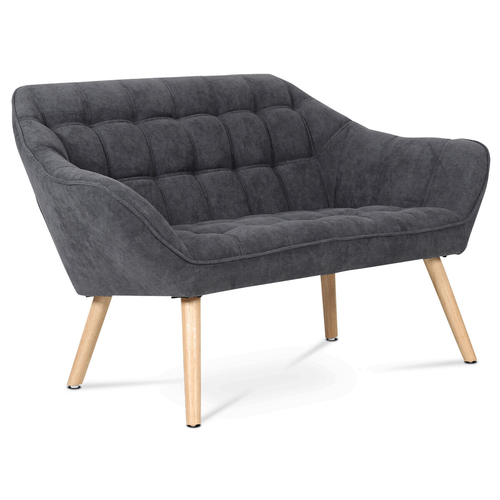Dvoumístná pohovka, šedá, látka, AK-322 GREY2