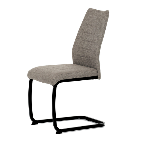 Jídelní židle, hnědá, látka, DCL-438 BR2