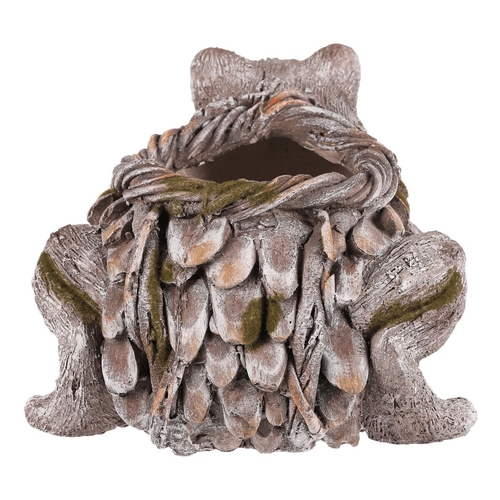 Žába - obal na květiny, magnesium, barva šedá