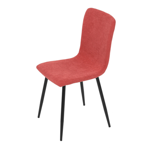 Jídelní židle, červená, manšestrová látka, DCL-964 RED2