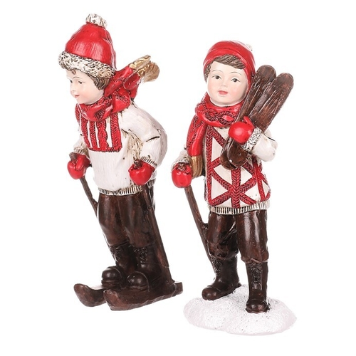Děti z polyresinu - vánoční figurky, mix 4 druhů, cena za 1 ks