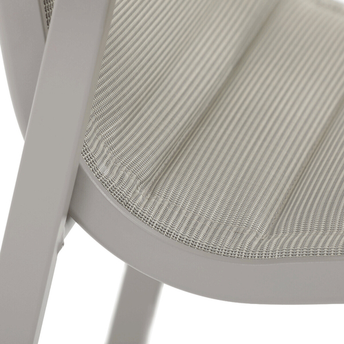 Zahradní židle, hliník, síťovina, béžová, AZC-S1110 GREY