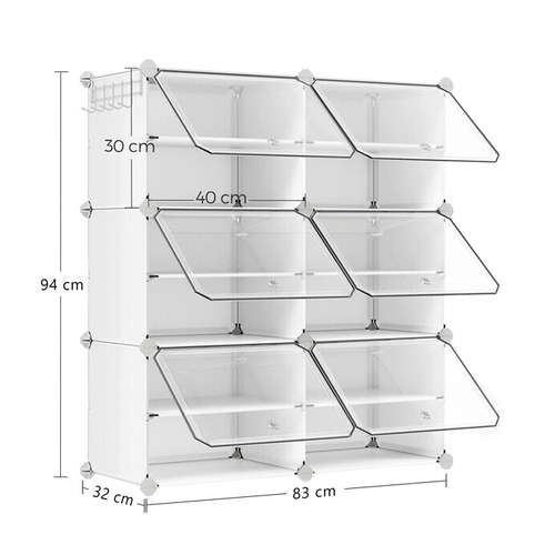 Botník, plast, bílá, ABO-E1033 WT