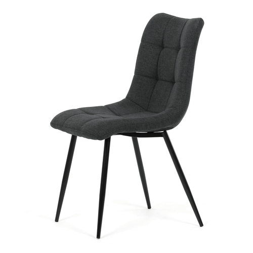 Jídelní židle, šedá, látka, DCL-193 GREY2